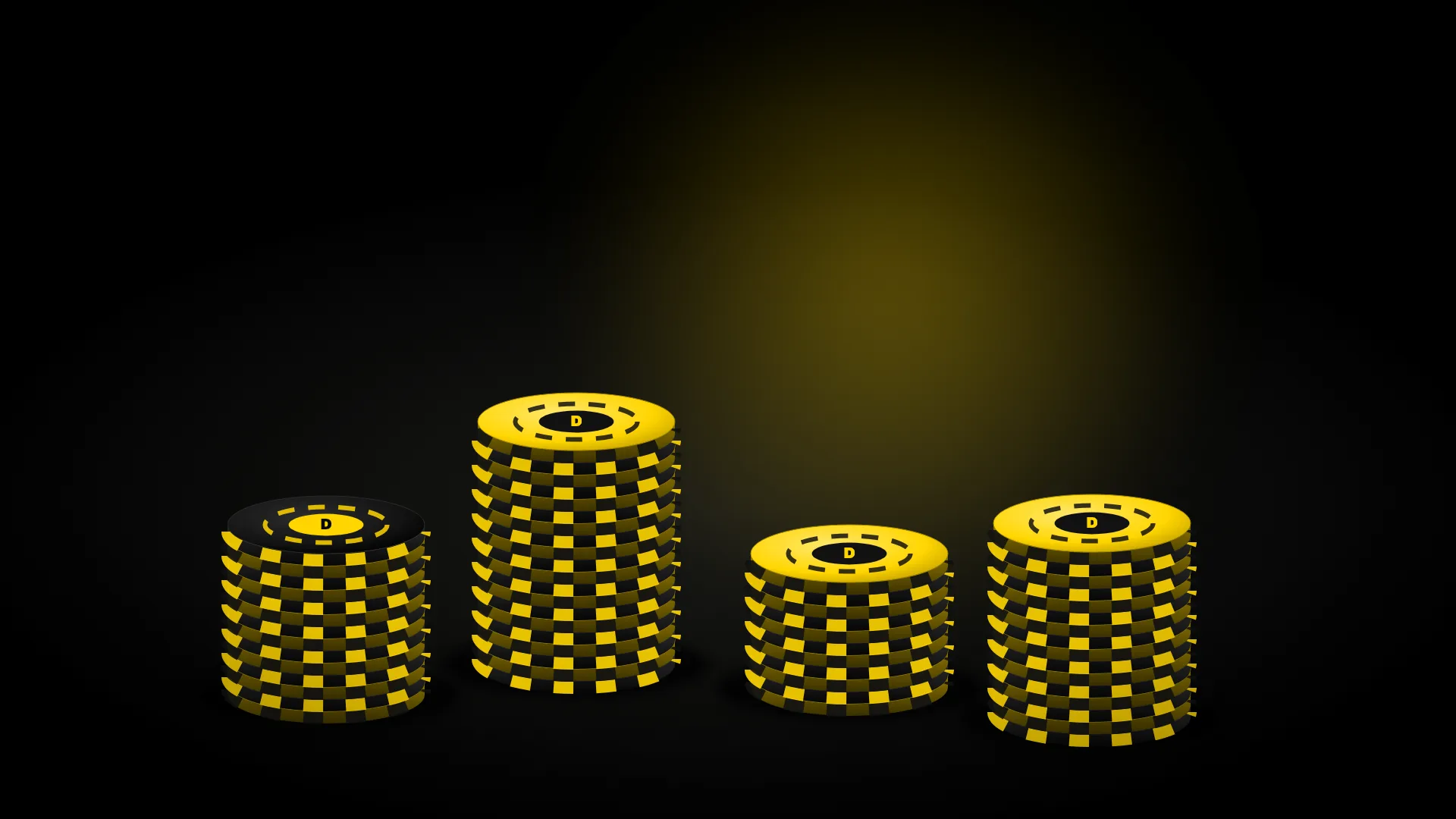 Pilhas de fichas de cassino